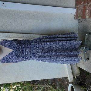 Connected Navy/ White Polka-Dot Dress - Size 12